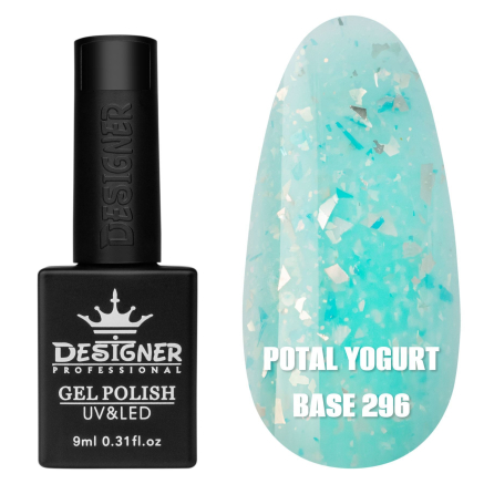 Кольорова база Potal yogurt base 296 Designer (9 мл.) - з кольоровою поталлю