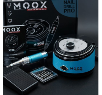 Фрезер Мокс X220 (Light blue) на 50 000 об/хв. та 70W. для манікюру та педикюру