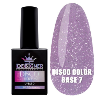 Світловідбивне базове покриття №7 (Фуксія), 9 мл. - Disco Color Base Designer