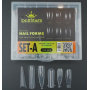 Polygel Nail Forms SET-А, 144 шт. (6 форм) - Верхні форми Designer