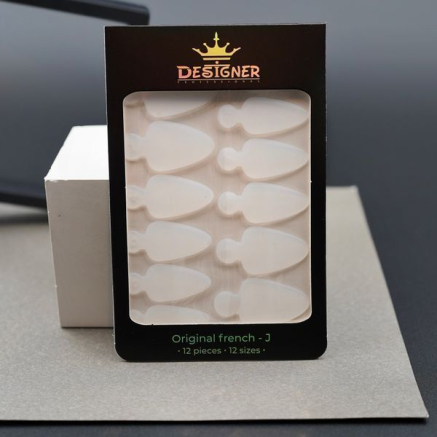 Nail Molds 12шт. Original french - J) - Силіконові молди різних розмірів для дизайну нігтів та французького манікюру Designer