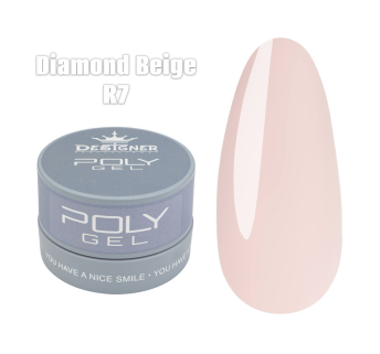 Полігель (30 мл., в банці) Designer F7 Diamond Beige