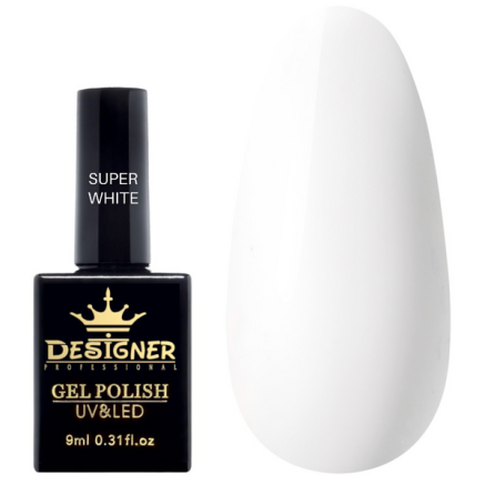 Гель-лак Designer 'Old Money' style - Super White
