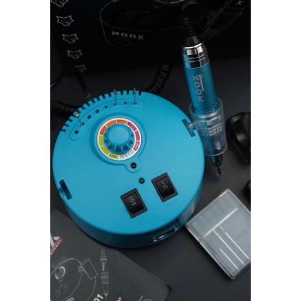 Фрезер Мокс X101 (Light Blue) на 50 000 об/хв. та 70W. для манікюру та педикюру Фрезер Мокс X101 (Light Blue) на 50 000 об/хв. та 70W. для манікюру та педикюру