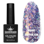 Гель лак Magic glitter 518 Designer (9мл.) - з пластівцями різних розмірів та блискітками хамелеон