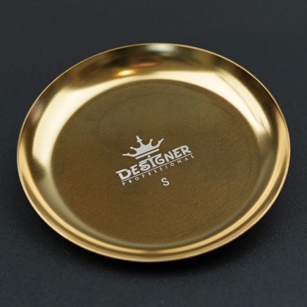 Металевий лоток для інструментів 'Круглий' 10 см. Designer Gold - 442 S