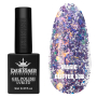 Гель лак Magic glitter 518 Designer (9мл.) - з пластівцями різних розмірів та блискітками хамелеон
