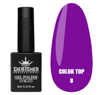 Кольорове топове покриття - Color Top 08 Designer, 9 мл. - вітражне
