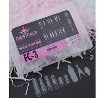 Набор FC-3 верхние формы (144 шт) + силиконовые молды (36 шт.) для наращивания и французкого маникюра Designer