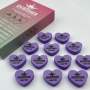Nail Buff Heart Mini Purple (Фіолетовий) 100/180 грит - Designer баф у формі сердечка
