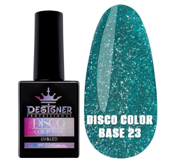 Світловідбивне базове покриття №23 (Нефритовий), 9 мл. - Disco Color Base Designer