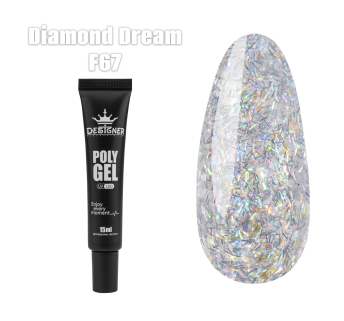 Полігель (15 мл.) Designer F67 Diamond Dream