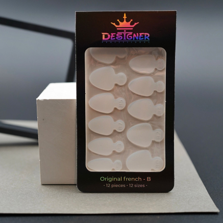 Nail Molds 12шт. (Original french - B) - Силіконові молди різних розмірів для дизайну нігтів та французького манікюру Designer