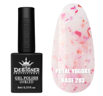 Кольорова база Potal yogurt base 283 Designer (9 мл.) - з кольоровою поталлю