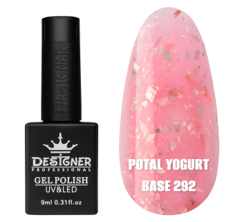 Кольорова база Potal yogurt base 292 Designer (9 мл.) - з кольоровою поталлю