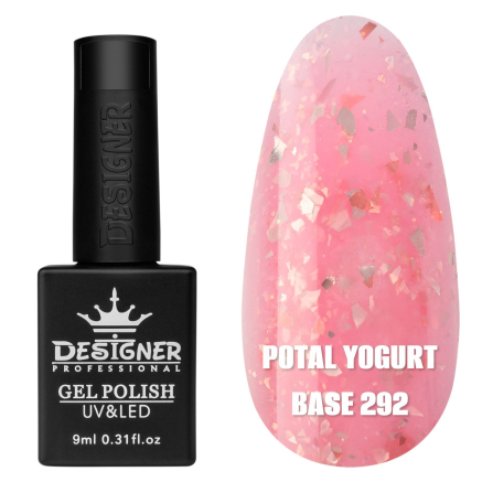 Кольорова база Potal yogurt base 292 Designer (9 мл.) - з кольоровою поталлю