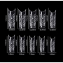 Crystal Fast Gel Tips (Trapezoid Medium TS2) - тіпси гелів з шипами Designer 120 шт/уп