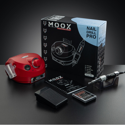 Фрезер Мокс X500 (Червоний) на 45 000 об/хв. та 65W. для манікюру та педикюру Фрезер Мокс X500 (Червоний) на 45 000 об/хв. та 65W. для манікюру та педикюру