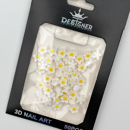 3D декор для об'ємного дизайну нігтів 'Ромашки' Designer - C9