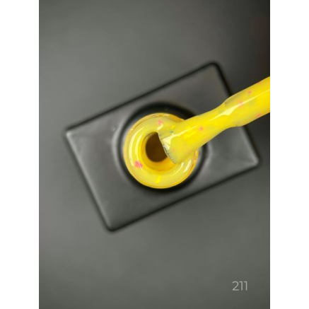 Кольорова база Sugar base 211 Designer (9 мл) - з різнокольоровими пластівцями