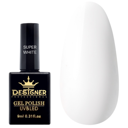 Гель-лак Designer 'Old Money' style - Super White