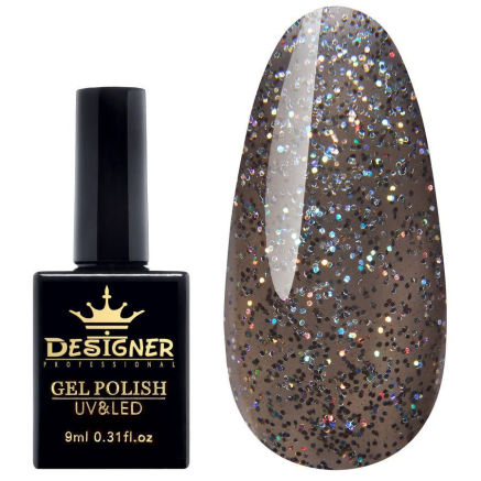 Гель-лак Designer Party Time - L313 'Гіркий коричневий'
