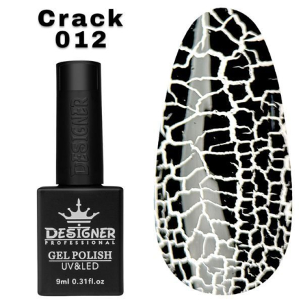 Гель лак Crack effect 012 Designer (9мл.) - з ефектом Кракелюра (утворює декоративні тріщини)
