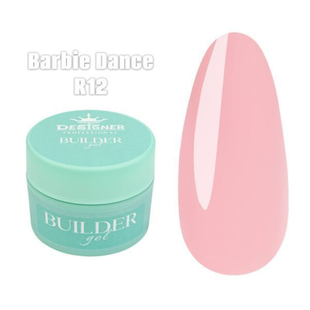 Builder Gel 15 мл., Designer (Моделюючий гель) R12 Barbie Dance