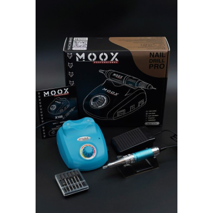 Фрезер Мокс X105 (Light Blue) на 45 000 об/хв. та 65W. для манікюру та педикюру Фрезер Мокс X105 (Light Blue) на 45 000 об/хв. та 65W. для манікюру та педикюру