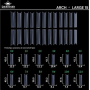 Fast gel tips №15 (Arch, large size) - Гелеві типси Designer