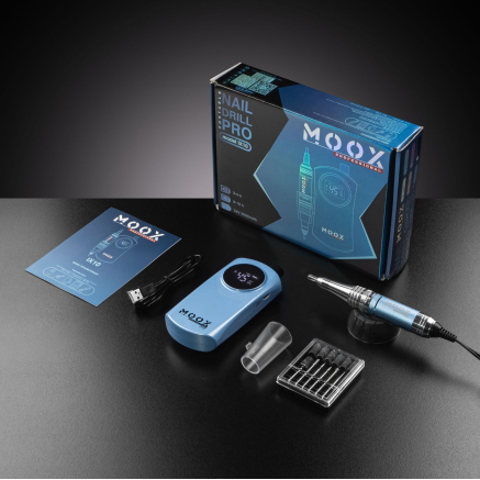 Фрезер Мокс IX10 (Blue) на акуммуляторі 45 000 об/хв. та 35 W. для манікюру та педикюру Фрезер Мокс IX10 (Blue) на акуммуляторі 45 000 об/хв. та 35 W. для манікюру та педикюру