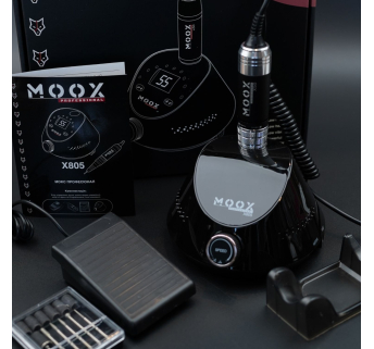 Фрезер Мокс X805 (Black) на 55 000 об/хв. та 80W. для манікюру та педикюру