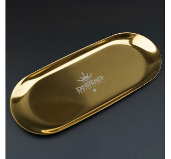 Металевий лоток для інструментів 23 х 9.8 см. Designer - М Gold