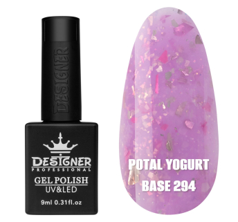 Кольорова база Potal yogurt base 294 Designer (9 мл.) - з кольоровою поталлю