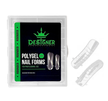 Polygel Nail Forms (Rounded) - Верхні форми Designer