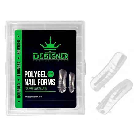 Polygel Nail Forms (Rounded) - Верхні форми Designer