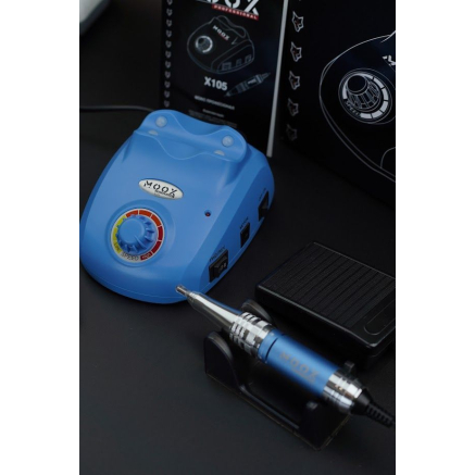 Фрезер Мокс X105 (Sky Blue) на 45 000 об/хв. та 65W. для манікюру та педикюру Фрезер Мокс X105 (Sky Blue) на 45 000 об/хв. та 65W. для манікюру та педикюру