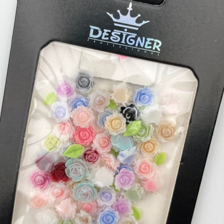 3D декор для об'ємного дизайну нігтів 'Ніжні трояндочки' Designer - C24