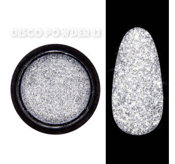 Disco powder №12 - Світловідбивна втирка Designer - Чорна