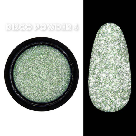 Disco powder №4 - Світловідбивна втирка Designer - Зелена