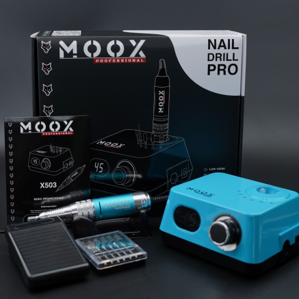 Фрезер Мокс X503 (Light blue) на 45 000 об/хв. та 70W. для манікюру та педикюру Фрезер Мокс X503 (Light blue) на 45 000 об/хв. та 70W. для манікюру та педикюру