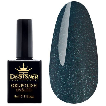 Гель-лак Designer Platinum Lux - O398 'Синій велюр'