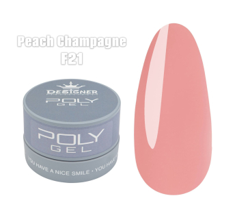 Полигель (30 мл., в банке) Designer F21 Peach Champagne