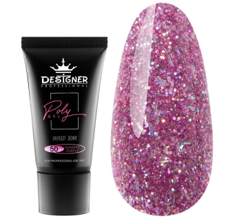 Полигель 30 мл Designer Diamond Purple №50