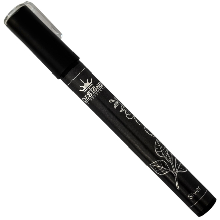Chrom metal nail pen (Silver) - ручка для дизайну нігтів Designer