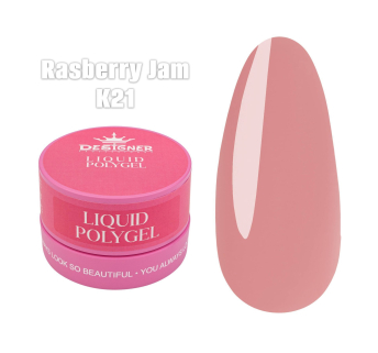 Жидкий полигель (30 мл., в банке) Designer К21 Rasberry Jam