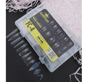 Набор FC-4 верхние формы (216 шт) + силиконовые молды (36 шт.) для наращивания и французкого маникюра Designer