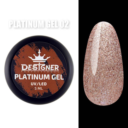 Platinum Gel 5 мл., Designer (Гель з шиммером) - Бронзовий №2