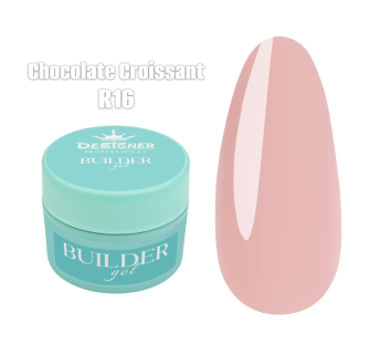 Builder Gel 55 мл., Designer (Моделюючий гель) R16 Chocolate Croissant