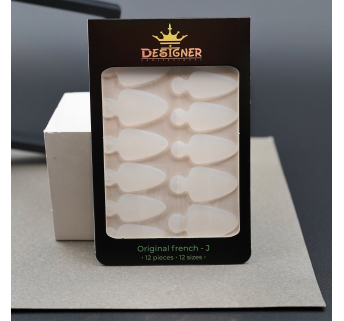 Nail Molds 12шт. Original french - J) - Силіконові молди різних розмірів для дизайну нігтів та французького манікюру Designer